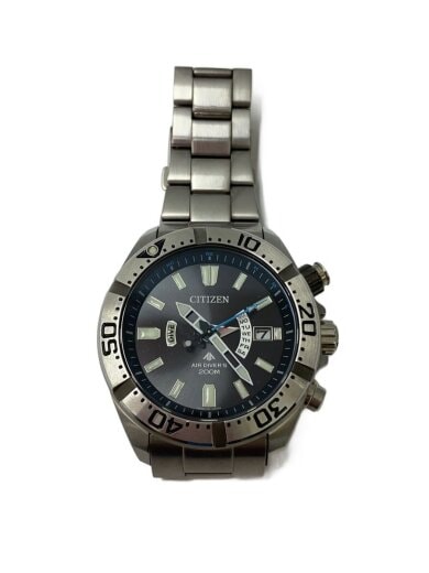 商品画像：腕時計/アナログ/BLK/SLV 1