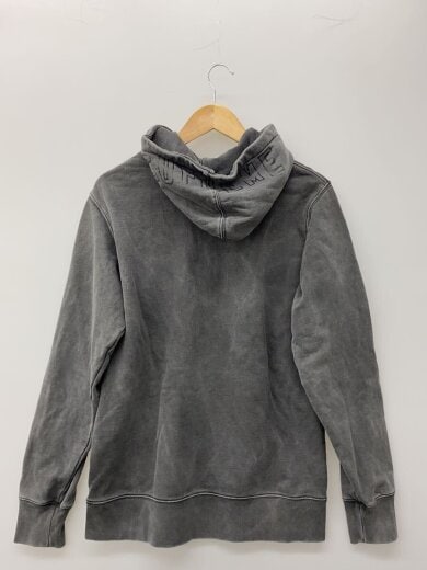 商品画像：パーカー/M/コットン/GRY/無地/ウォッシュド加工/フードロゴ/// 2