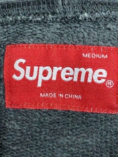 商品画像：パーカー/M/コットン/GRY/無地/ウォッシュド加工/フードロゴ/// 3