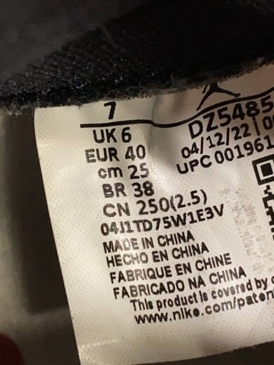 商品画像：AIR JORDAN 1 RETRO HIGH OG/25cm/RED/D25485-612// 5