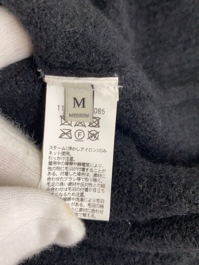 商品画像：ニット・セーター(厚手)/M/ウール/BLK/無地/1113-106-5085// 4