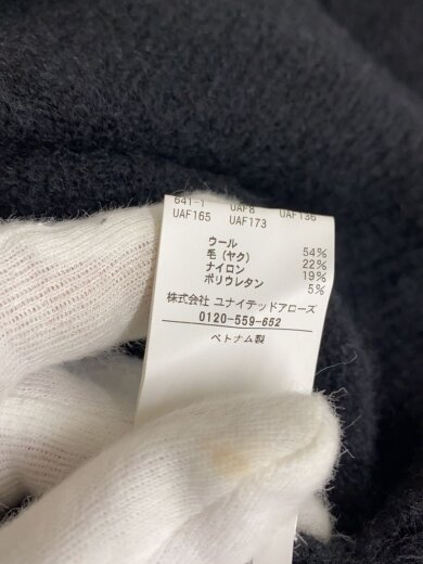 商品画像：ニット・セーター(厚手)/M/ウール/BLK/無地/1113-106-5085// 5
