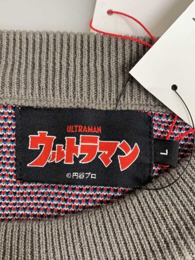 商品画像：ニット・セーター(厚手)/L/コットン/GRY/総柄/ULTR25R006-001 3