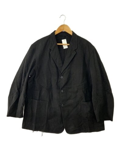 商品画像：コットンネルジャケット/1/コットン/BLK/無地/C03-01004// 1