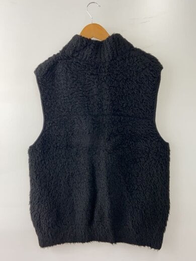 商品画像：SHETLAND BOA KNIT VEST/3/ウール/BLK/無地/BN-24FM-069// 2