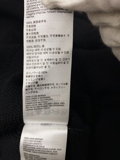 商品画像：ニット・セーター(厚手)/L/ウール/BLK/6910M// 5