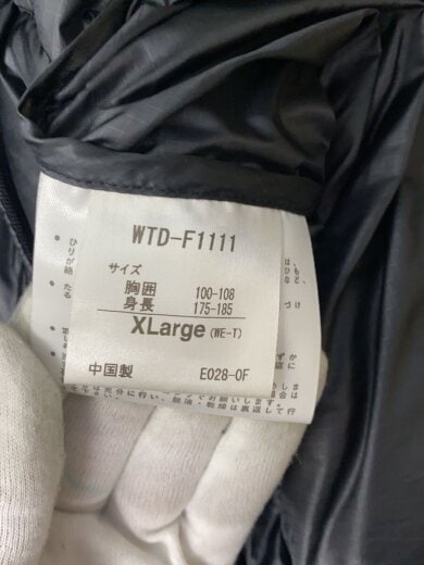 商品画像：ダウンジャケット/XL/ポリエステル/BLK/WTD-F1111 5