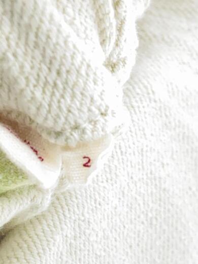 画像：tamaki niime玉木新雌/サルエルワイドパンツ/コットン/IVO/無地/汚れ有5