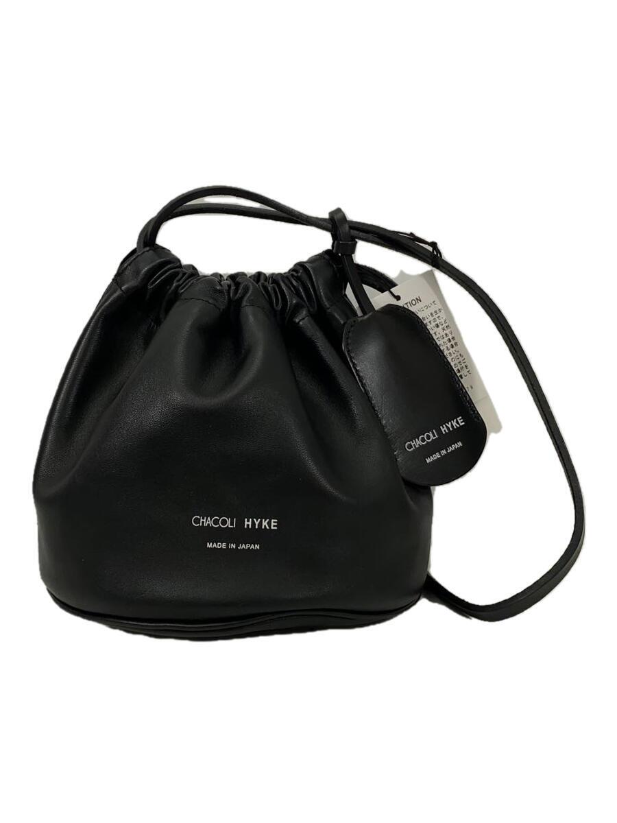 美品 HYKE x CHACOLI LEATHER DRAWSTRING BAG HYKExCHACOLI HYKE x CHACOLI LEATHER DRAWSTRING BAG