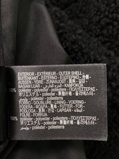 画像：ZARAボアロングコート/L/ポリエステル/BLK//4