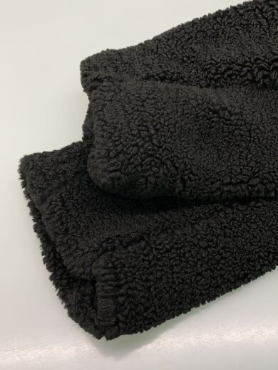 画像：ZARAボアロングコート/L/ポリエステル/BLK//5