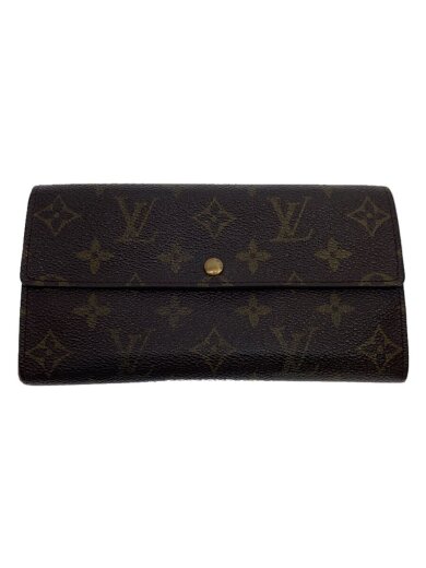 商品画像：1)ポルト・フォイユ・サラ_モノグラム・キャンバス_BRW/PVC/BRW/総柄/レディース// 1