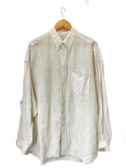 21SS/Linen Oversized B.D Shirt//FREE/リネン/WHT/GM212-5028