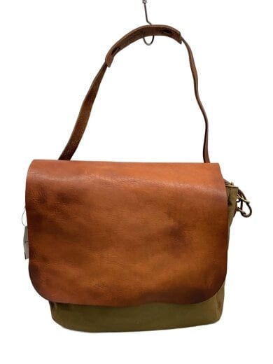 商品画像：LEATHER POSTMAN SHOULDER BAG MEDIUM/ショルダーバッグ/レザー/BRW 1