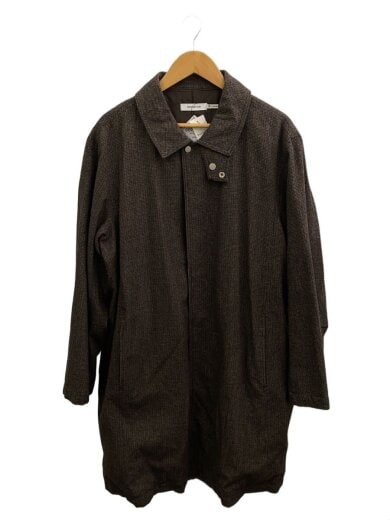 商品画像：PLOUGHMAN LONG COAT/ GUN CLUB PLAID/2/ウール/BRW/NN-J3917 1
