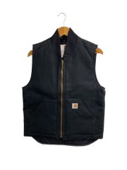 ダックベスト/S/コットン/BLK/無地