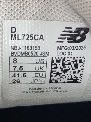 商品画像：ML725/ホワイト/26cm/WHT 5