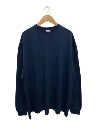 商品画像：長袖Tシャツ/XL/コットン/NVY/無地/W21-0004 1