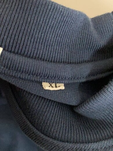 商品画像：長袖Tシャツ/XL/コットン/NVY/無地/W21-0004 4