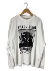 KILLER BONG/長袖Tシャツ/L/コットン/WHT