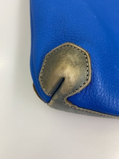 商品画像：ショルダーバッグ/レザー/BLU/角スレ有 7