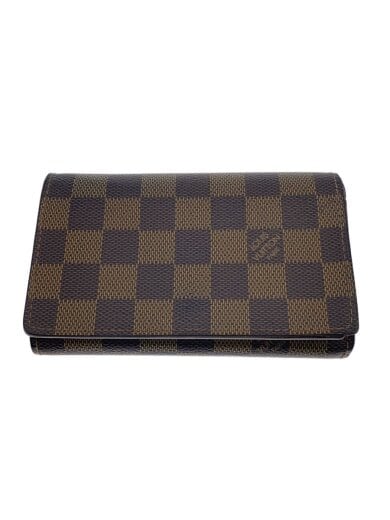 商品画像：ポルト・モネ・ビエ・トレゾール_ダミエ・エベヌ/PVC/BRW/レディース 1