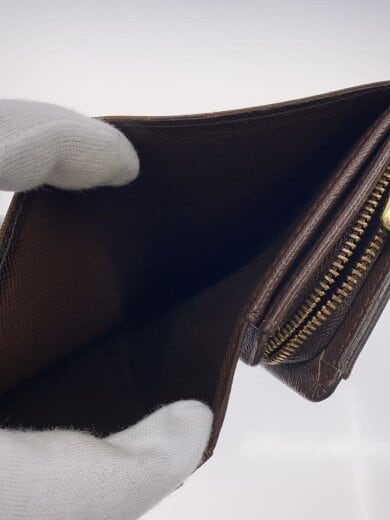 商品画像：ポルト・モネ・ビエ・トレゾール_ダミエ・エベヌ/PVC/BRW/レディース 6