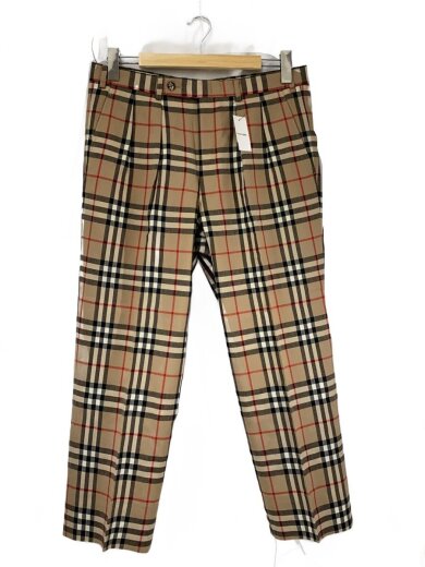 商品画像：90s/ノバチェックスラックスパンツ/88/ポリエステル/BEG/チェック/WE541-670-50 1