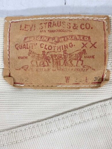 商品画像：ストレートパンツ/コットン/WHT/ボタン裏E/TALON/均等V/Vステッチ// 4