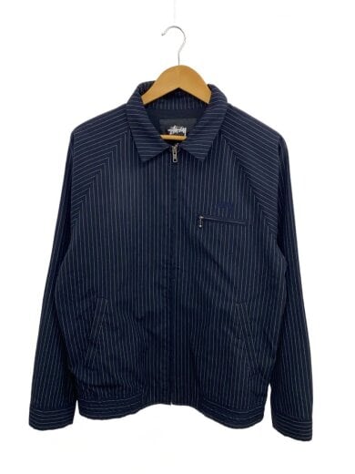 商品画像：Bryan/ジャケット/M/ポリエステル/NVY/ストライプ/115405/毛玉あり 1