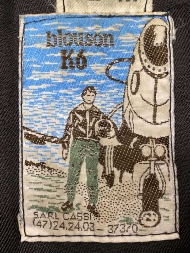 商品画像：70s/レザージャケット・ブルゾン/M/レザー/NVY/ジップ破損有 3