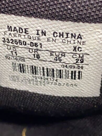 商品画像：AIR JORDAN 1 RETRO HIGH/エアジョーダンレトロハイ/ブラック/332550-061/29cm 5