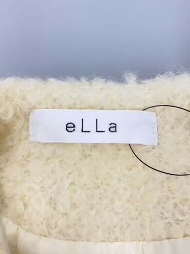 商品画像：ella/ボアシャギーニットジレ/ウール/CRM// 3