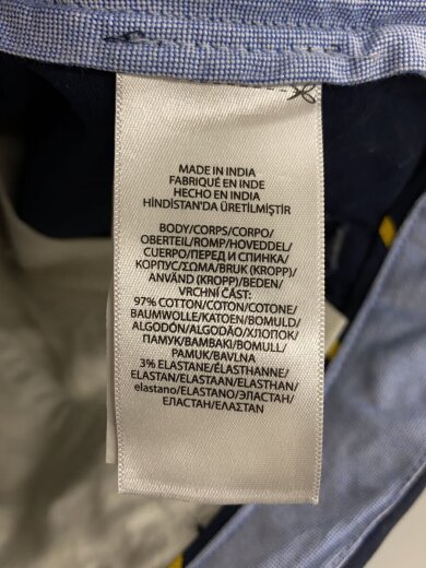 商品画像：9インチストレッチクラシックフィットショートパンツ/34/コットン/NVY/無地// 5