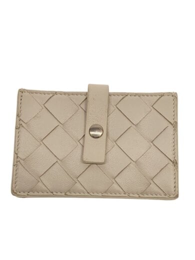 商品画像：カードケース/レザー/WHT/無地/メンズ 1