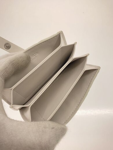 商品画像：カードケース/レザー/WHT/無地/メンズ 4