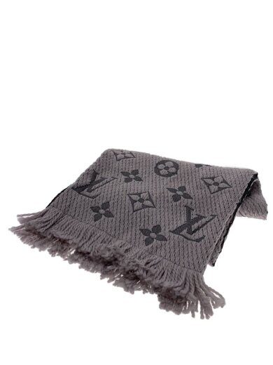 商品画像：エシャルプ・ロゴマニア_モノグラム/ウール/GRY/レディース 1