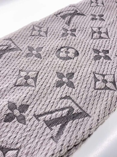 商品画像：エシャルプ・ロゴマニア_モノグラム/ウール/GRY/レディース 4