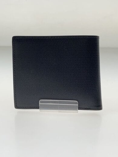 商品画像：2つ折り財布/レザー/BLK/無地/メンズ 2