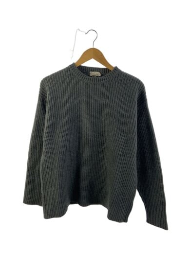 商品画像：ニット・セーター(厚手)/L/コットン/GRY/無地 1