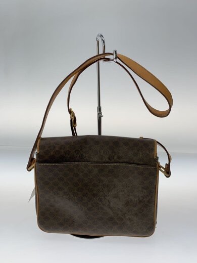 商品画像：フラップショルダーバッグ/角スレ/黒ずみ有/ショルダーバッグ/レザー/CML/総柄/M12 3