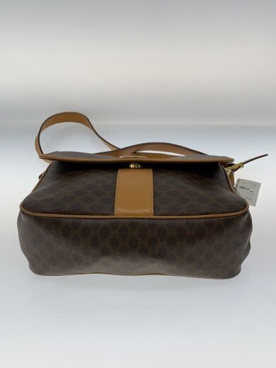 商品画像：フラップショルダーバッグ/角スレ/黒ずみ有/ショルダーバッグ/レザー/CML/総柄/M12 4