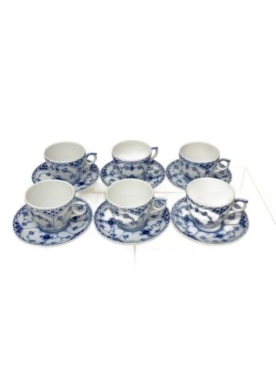 商品画像：カップ&ソーサー/6点セット/WHT 1