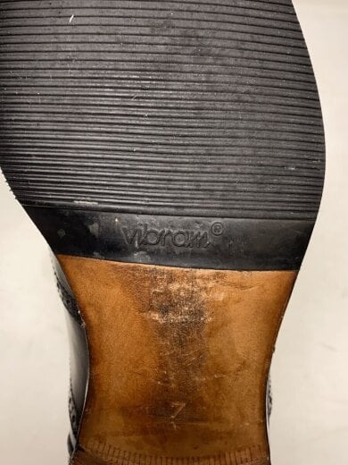 商品画像：ウィングチップ/メダリオン/内羽根/シューズ/US7/BLK/レザー/FDM4102 6