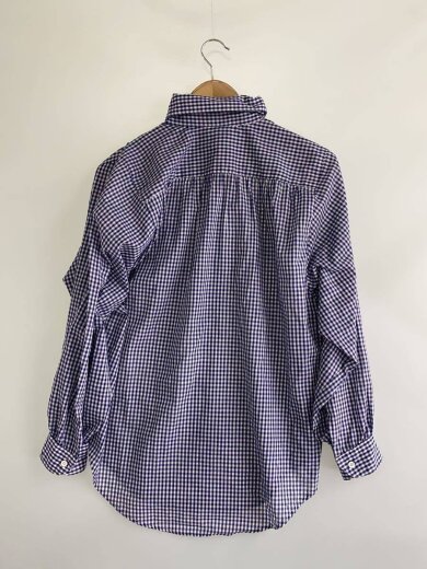 商品画像：Diplomat/長袖シャツ/S/コットン/BLU/チェック/USA製/チェックシャツ/薄手/ポケット/青// 2