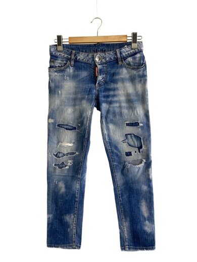 商品画像：ボトム/38/デニム/IDG/無地/S72LB0114/Jennifer Cropped Jean/ダメージ// 1