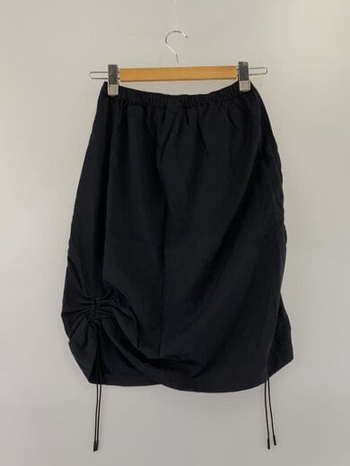 商品画像：Drawstring Midi/スカート/XS/ナイロン/ブラック/無地/1WG11910553 2