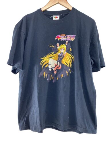 商品画像：Tシャツ/XL/コットン/BLK/Toloveる/ヤミ/アニメT 1