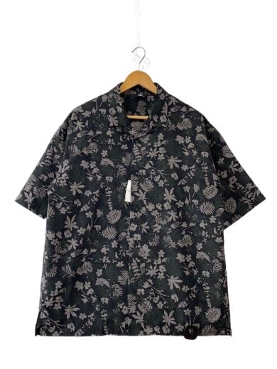 商品画像：半袖シャツ/XL/ポリエステル/BLK/総柄/NR22330// 1