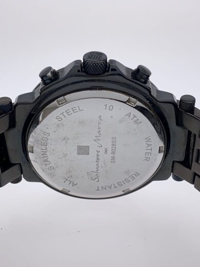 商品画像：salvatore marra/クォーツ腕時計/アナログ/ステンレス/BLK/BLK 3